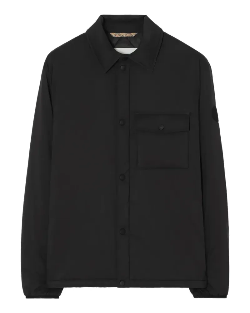 Burberry Dalewood Hemdjacke aus Nylon - Schwarz Schwarz
