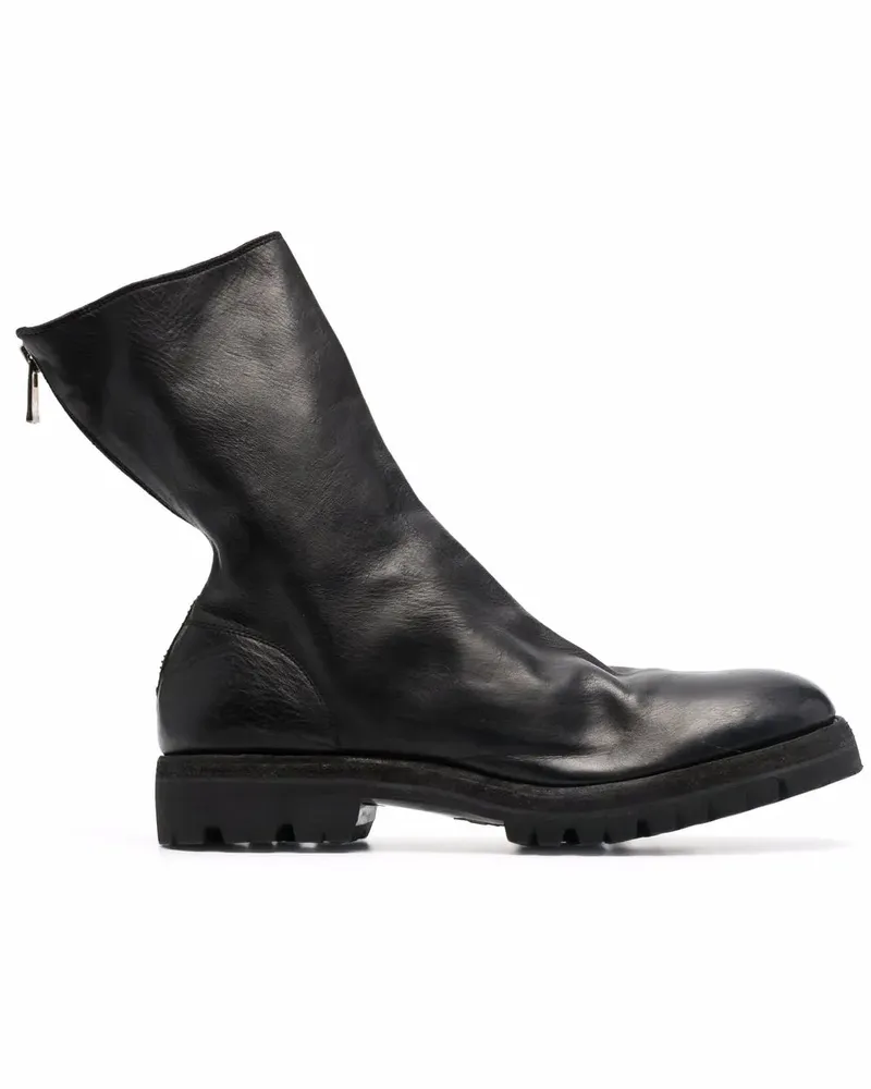 GUIDI Stiefel mit Reißverschluss - Schwarz Schwarz