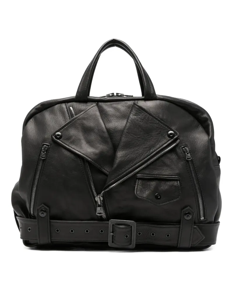 Yohji Yamamoto Mimosa zip tote bag - Schwarz Schwarz