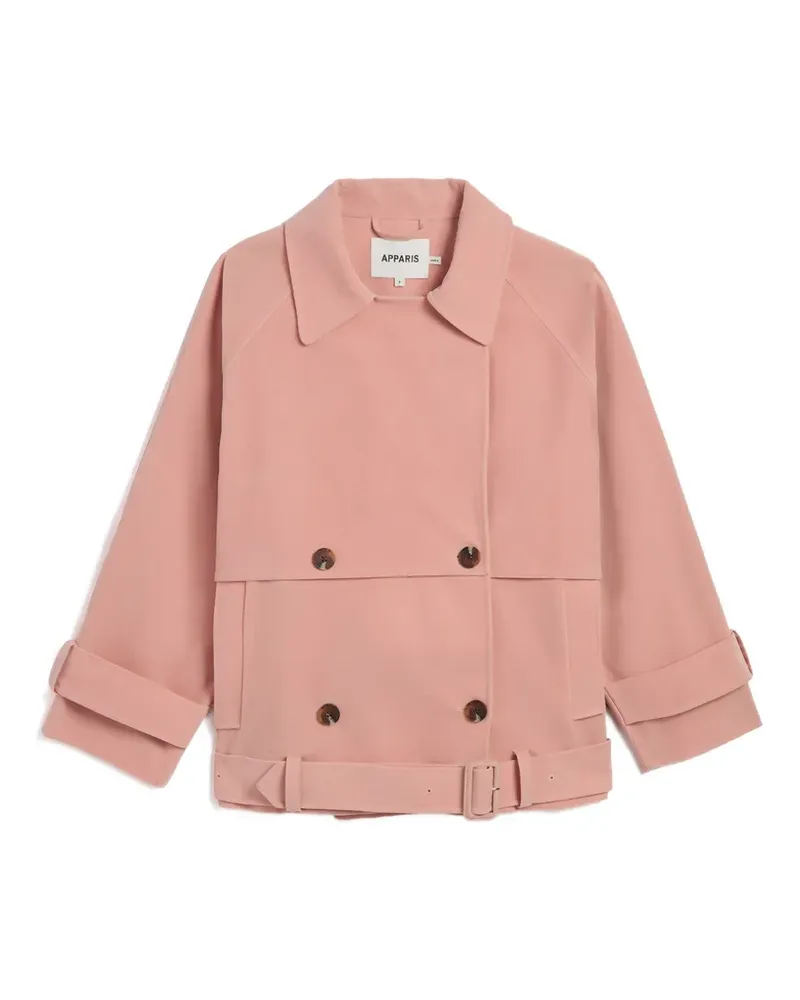 APPARIS Gaia double-breasted trench coat - Rosa Rosa