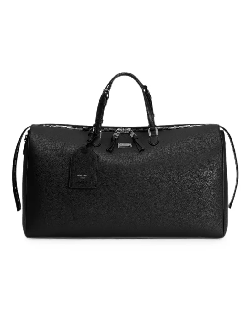 Dolce & Gabbana Vittoria travel bag in calfskin - Schwarz Schwarz