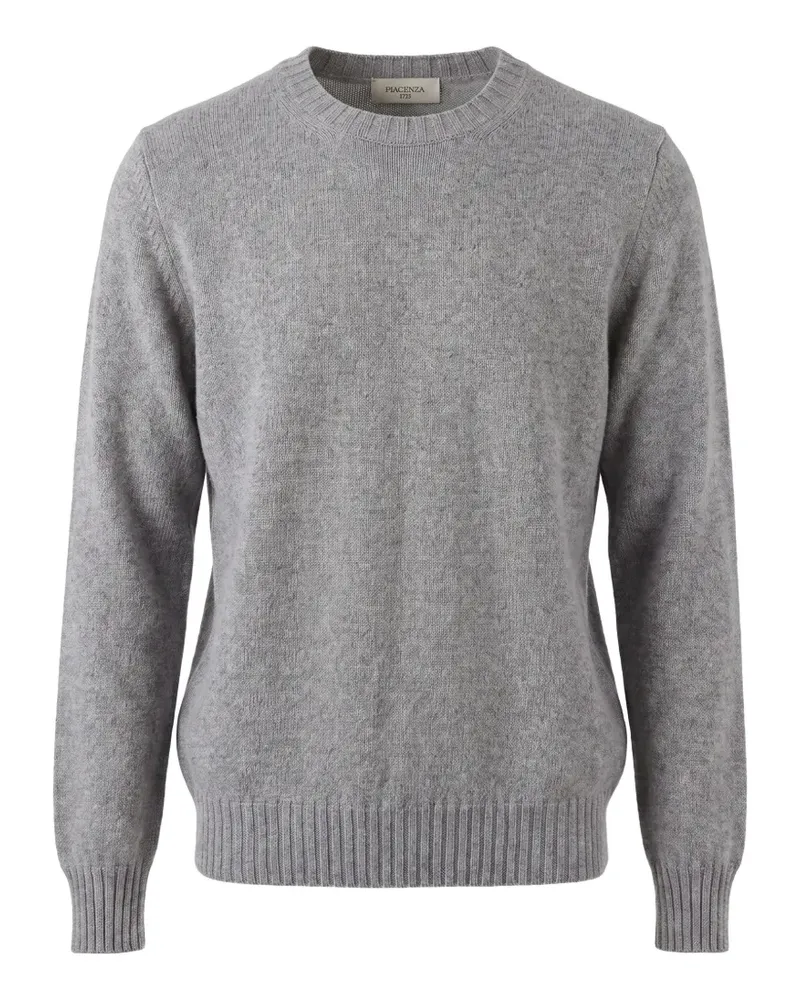 Piacenza Cashmere Langärmeliger Kaschmirpullover - Grau Grau