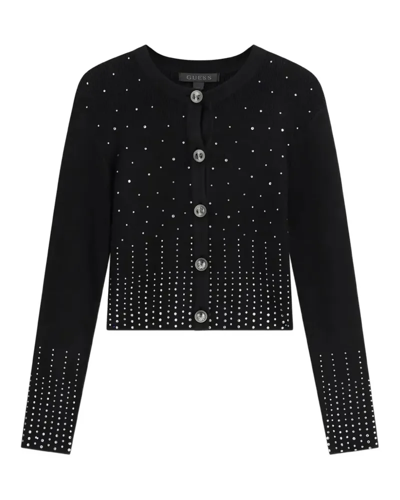 Guess Cardigan mit Kristallverzierung - Schwarz Schwarz