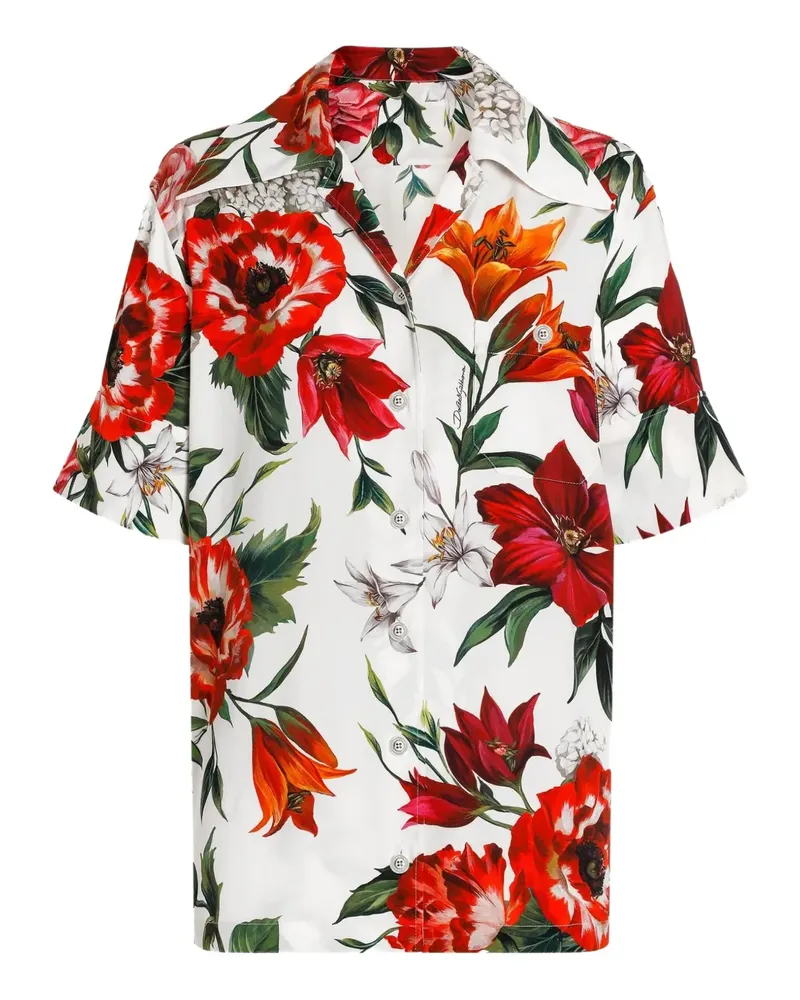 Dolce & Gabbana Hemd aus Seide - Weiß Weiß