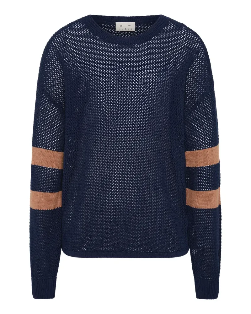 The Upside Gestreifter Fenway Sebastion Pullover - Blau Blau