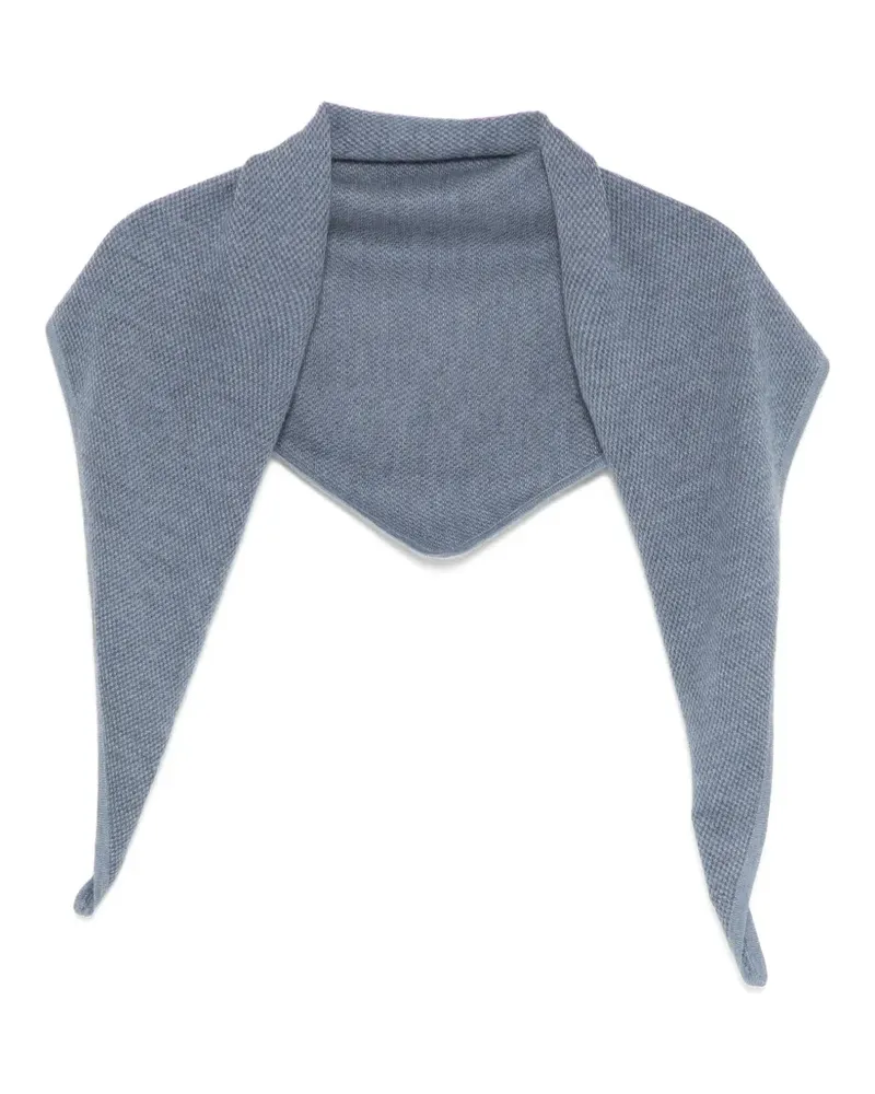 N.Peal Gestrickter Schal - Blau Blau