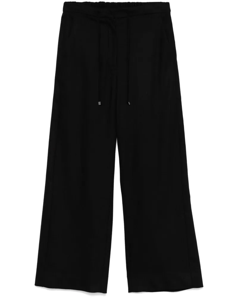 Max Mara Klassische Cropped-Hose - Schwarz Schwarz