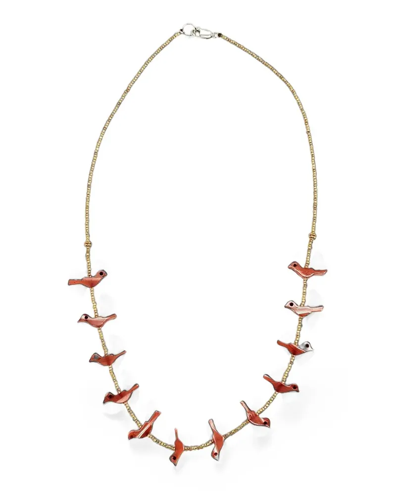 Madison Bird Fetish necklace - Gold Gold