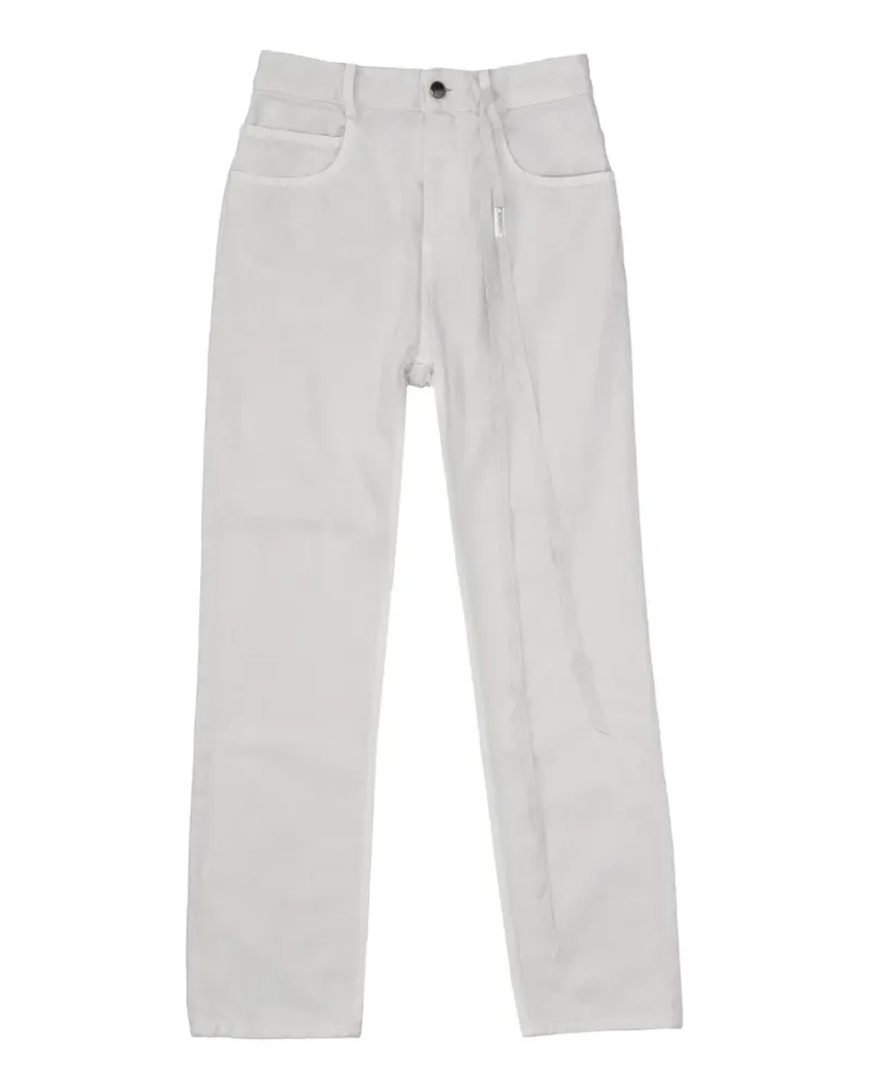 Ann Demeulemeester Cropped-Hose im Five-Pocket-Design - Grau Grau