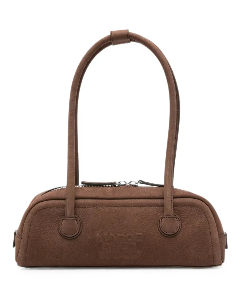 Marge Sherwood logo-debossed nubuck shoulder bag - Braun Braun