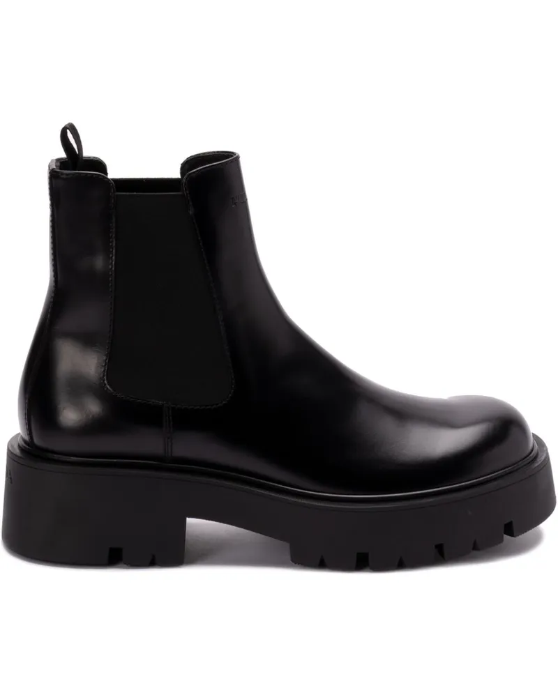 Prada Klassische Chelsea-Boots - Schwarz Schwarz