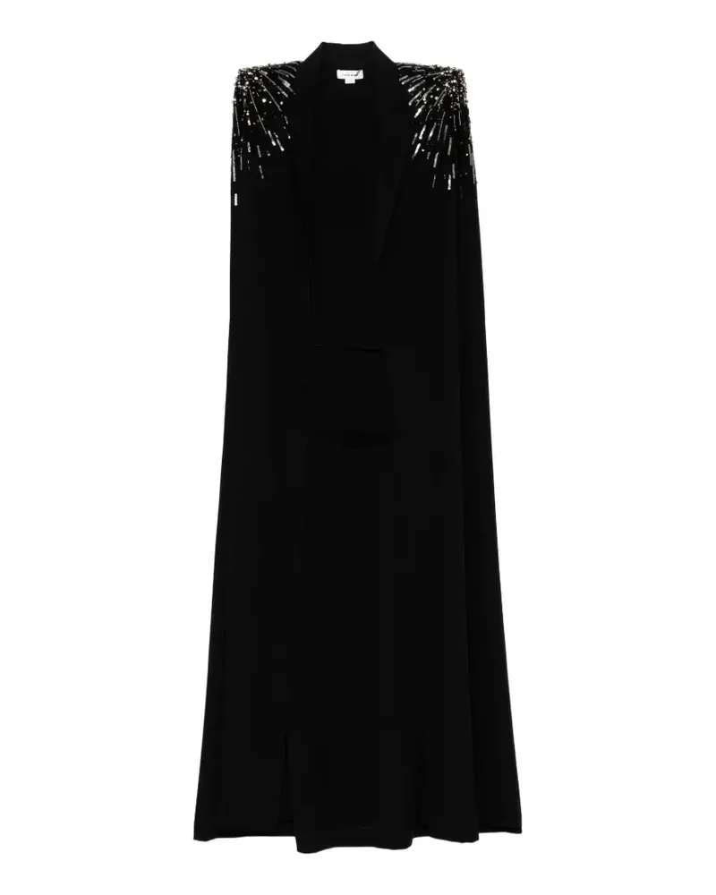 Zuhair Murad Cape mit Kristallen - Schwarz Schwarz