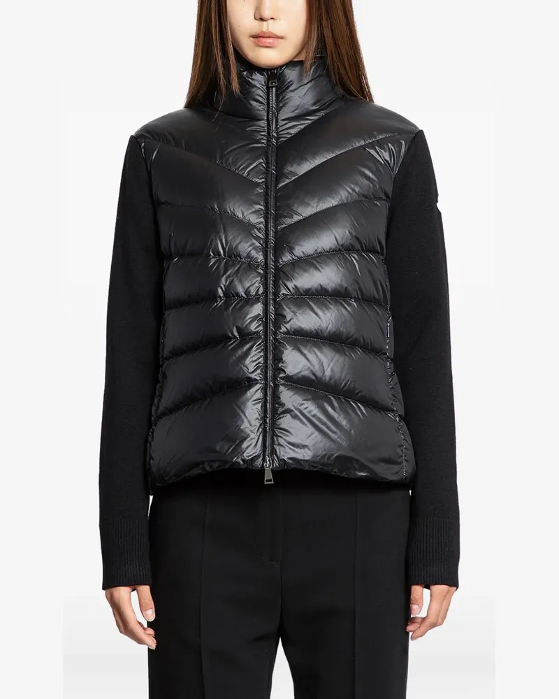 Moncler Wattierter Cardigan - Schwarz Schwarz