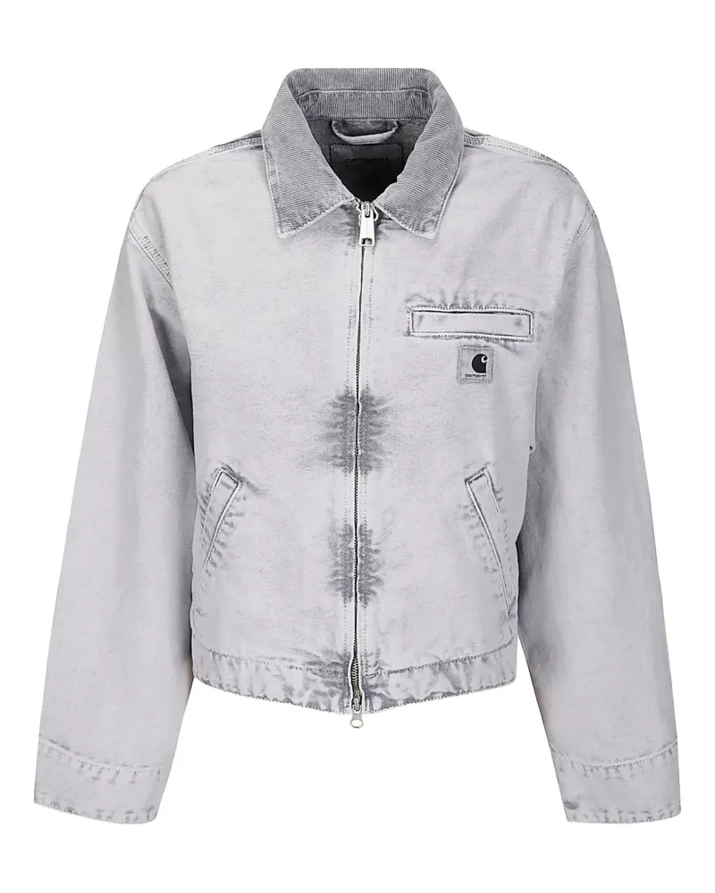Carhartt WIP W' Emery Cropped-Jacke mit Reißverschluss - Grau Grau
