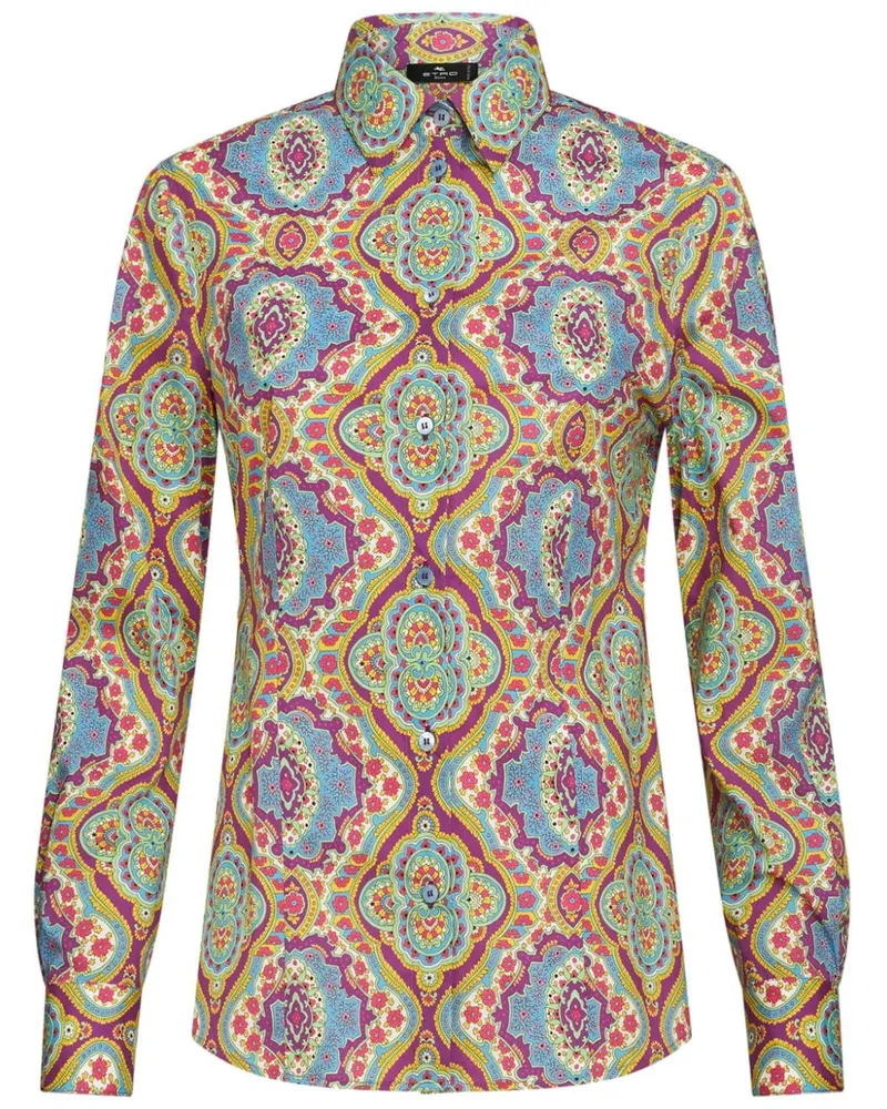 Etro Hemd mit grafischem Print - Blau Blau