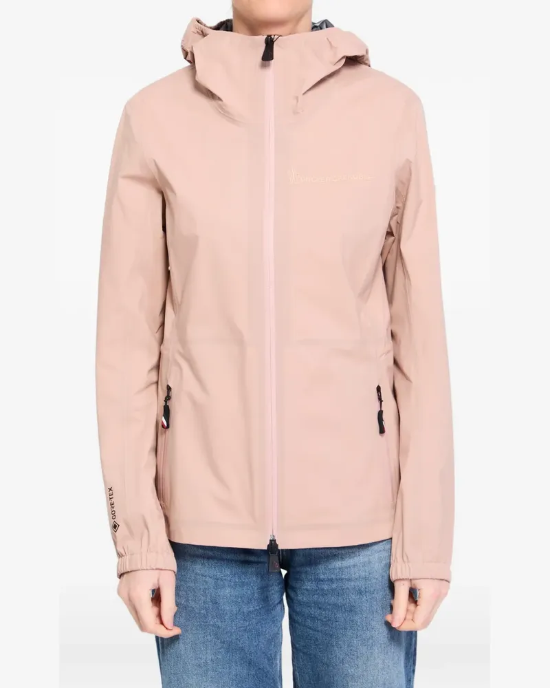 Moncler Kapuzenjacke mit Logo - Rosa Rosa