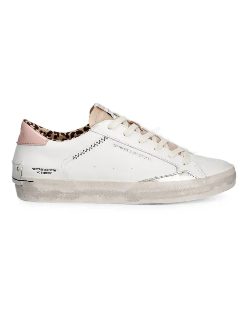 Crime Distressed Sneakers - Weiß Weiß