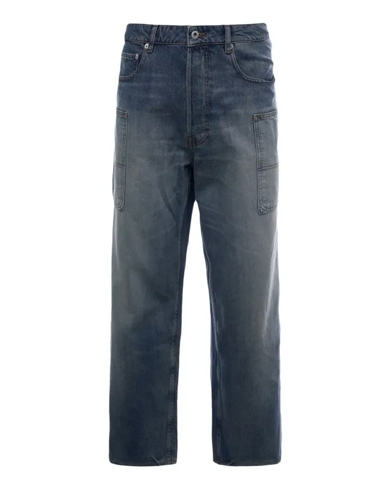 Kenzo Cargo-Jeans mit Gürtelschlaufen - Blau Blau