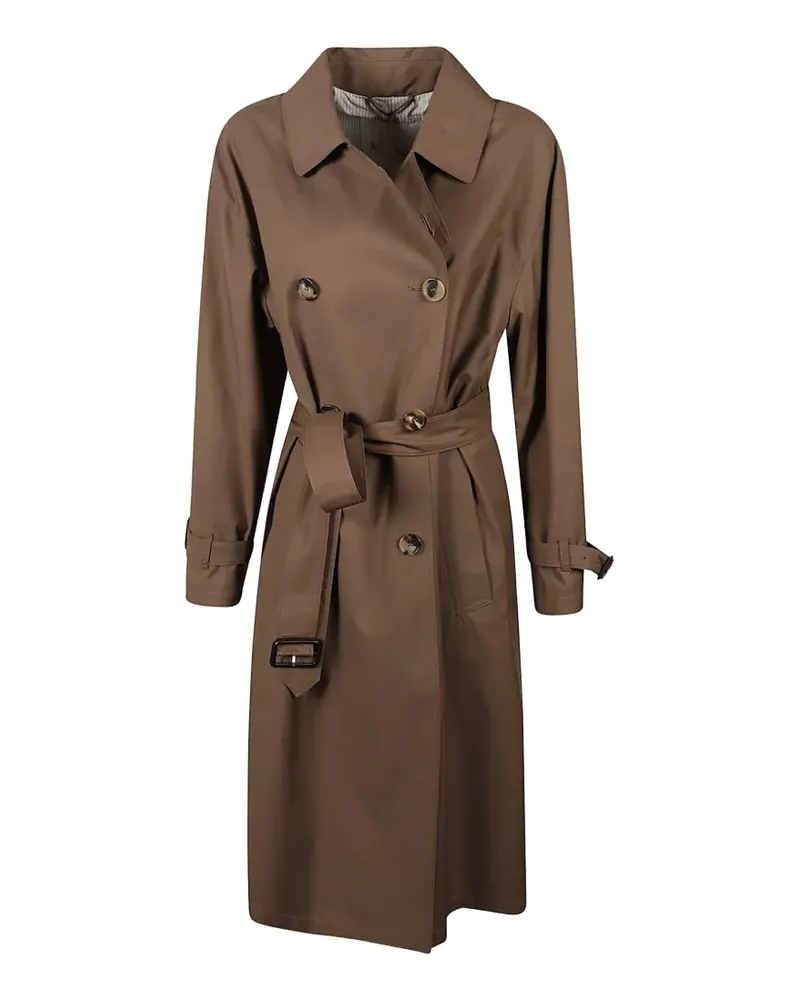 Max Mara double-breasted belted trench coat - Braun Braun