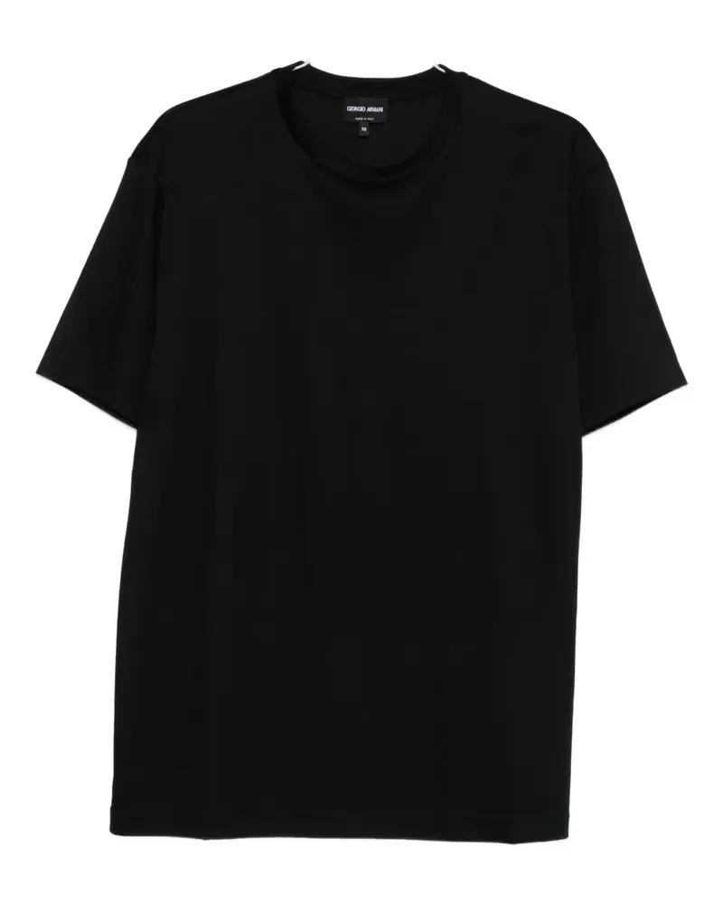 Giorgio Armani crew-neck short-sleeve T-shirt - Schwarz Schwarz