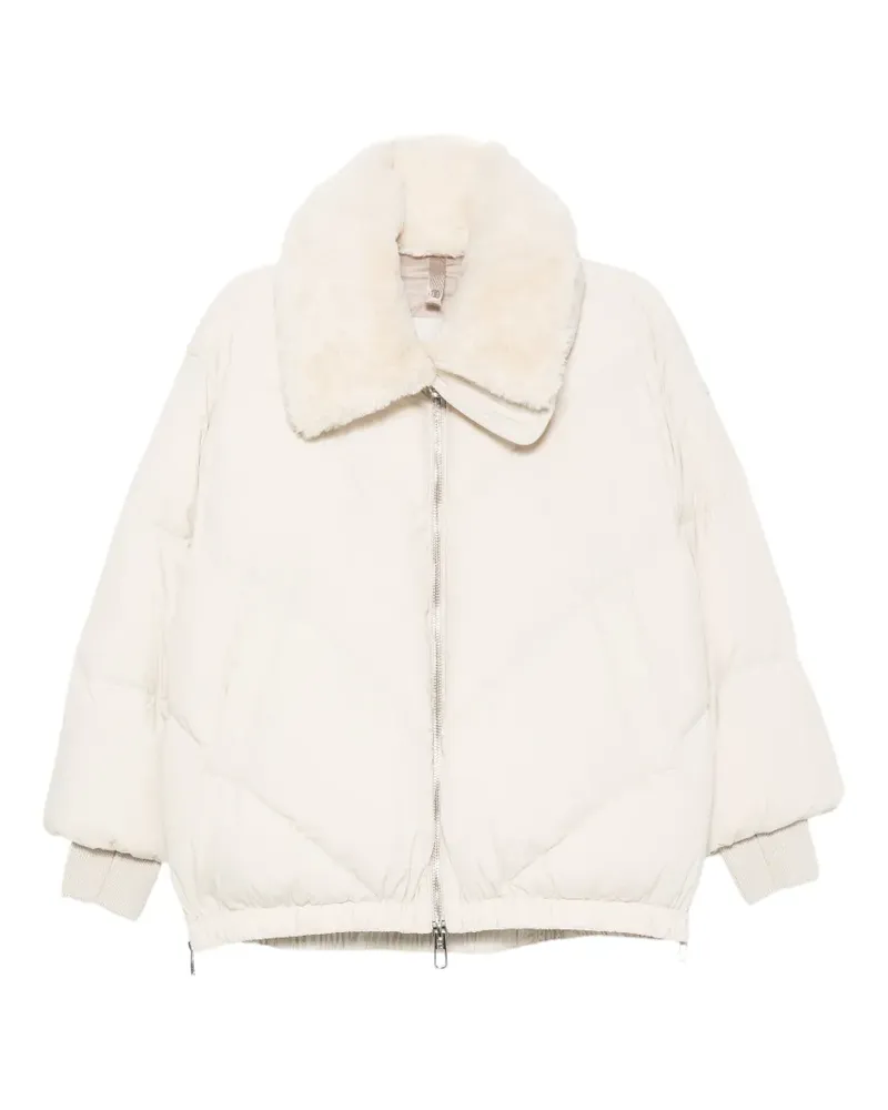 DUNO Gesteppte Jacke mit Faux-Fur-Kragen - Nude Nude
