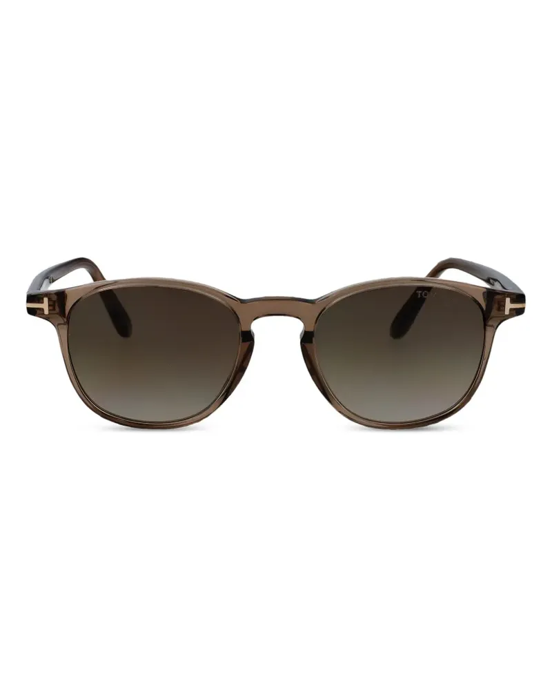 Tom Ford Sonnenbrille mit rundem Gestell - Braun Braun