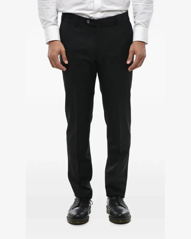 Corneliani pressed-crease tailored trousers - Schwarz Schwarz
