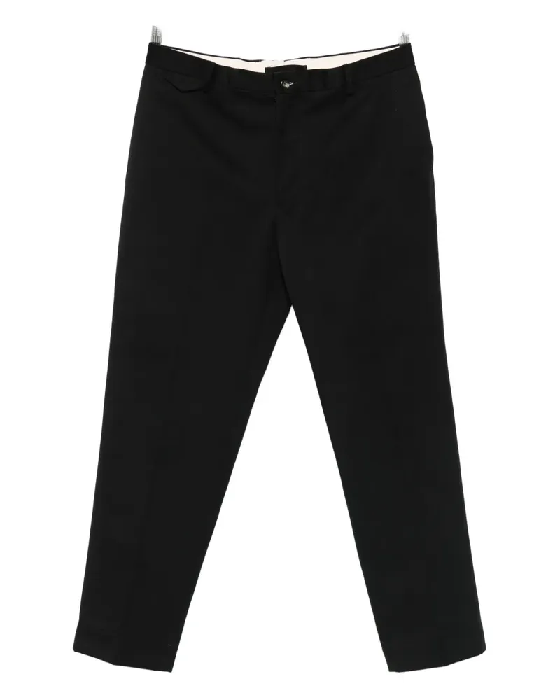 Dell'oglio turn-up tailored trousers - Schwarz Schwarz