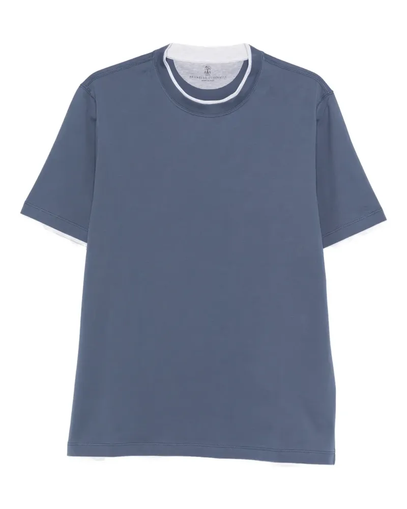 Brunello Cucinelli crew-neck T-shirt - Blau Blau