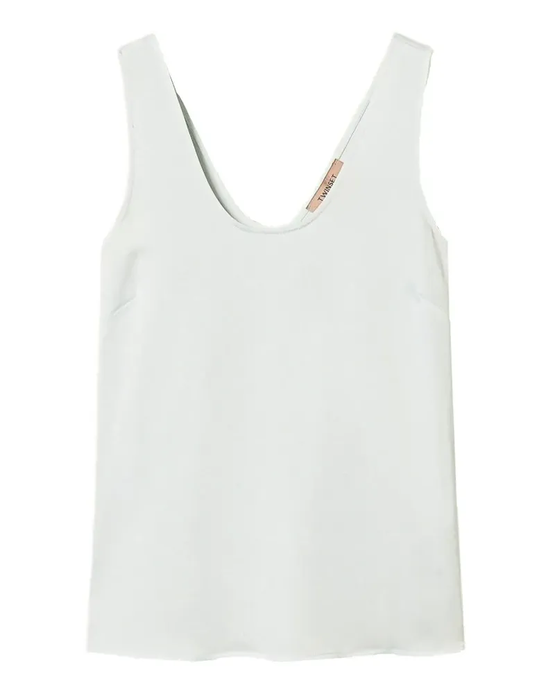 Twin-Set Top mit Logo - Grün Grün