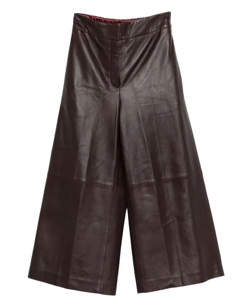 Joseph Thurlow leather cropped trousers - Rot Rot