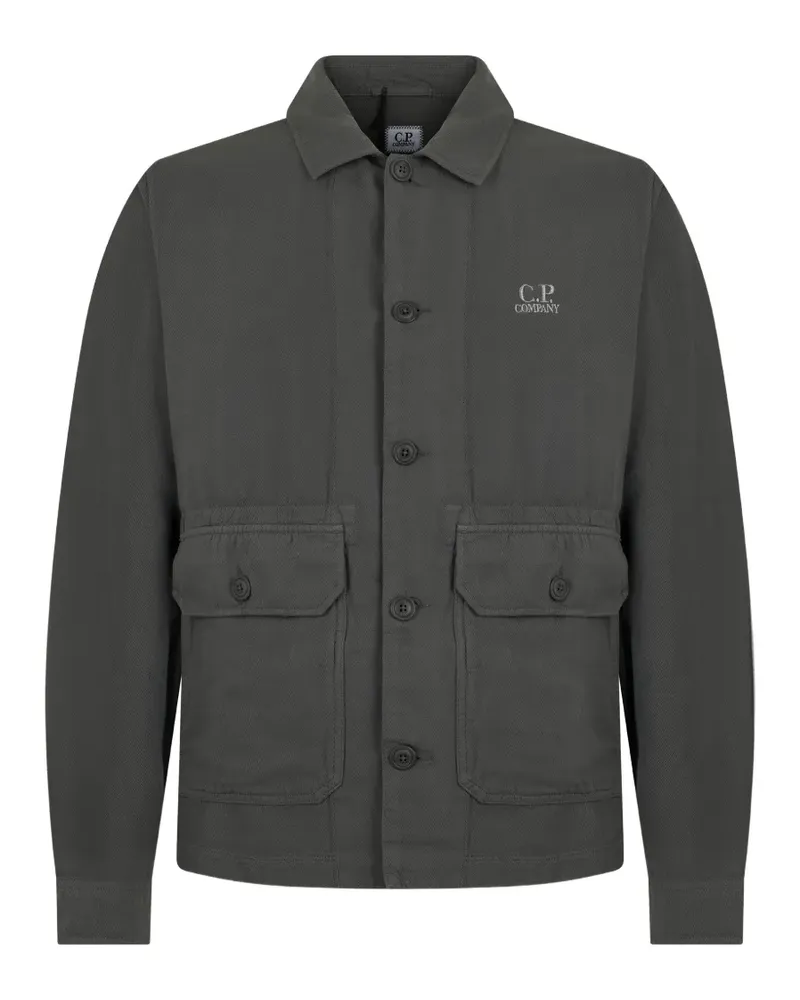 C.P. Company flap-pocket button overshirt - Grau Grau