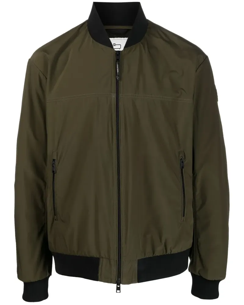Woolrich Bomberjacke mit Logo-Patch - Grün Grün