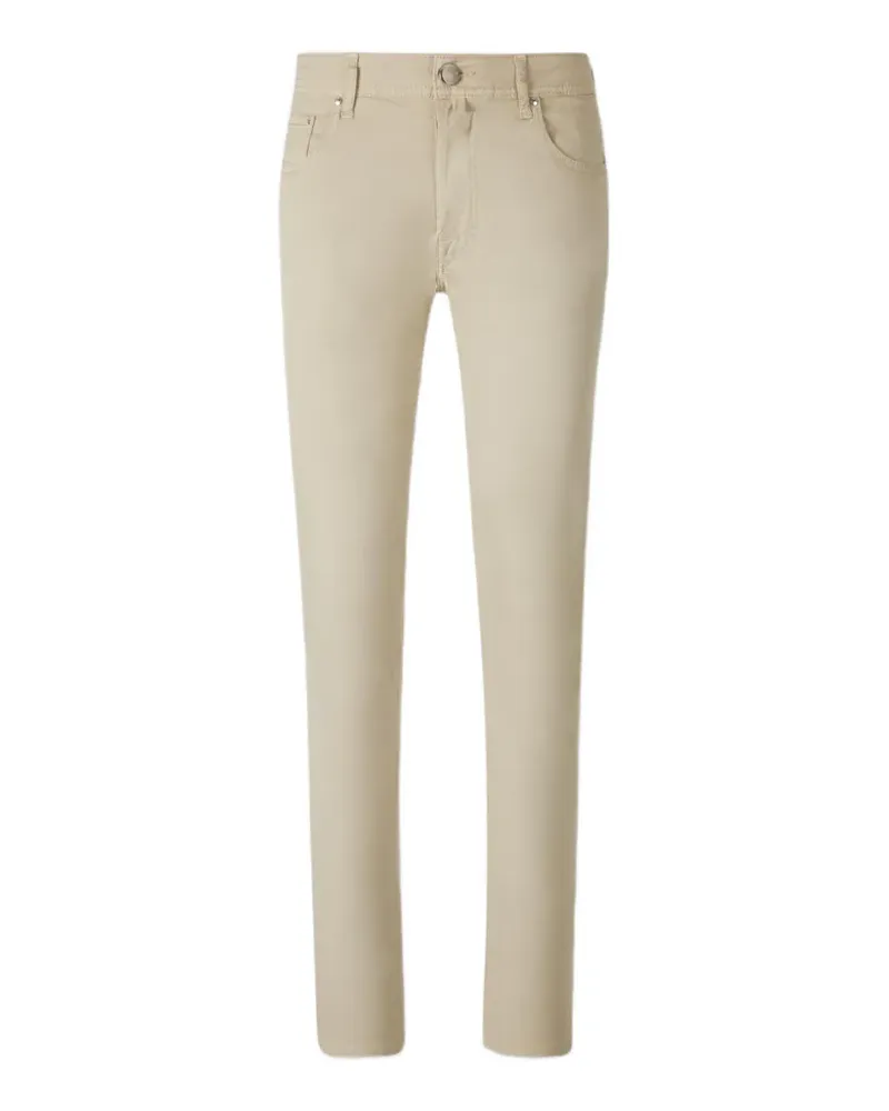 Jacob Cohën logo-embroidered jeans - Nude Nude