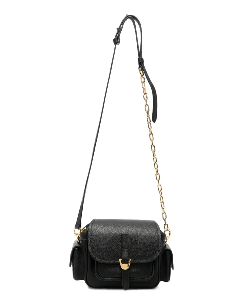 Coccinelle Campus grained shoulder bag - Schwarz Schwarz