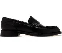 Penny-Loafer aus Leder - Schwarz