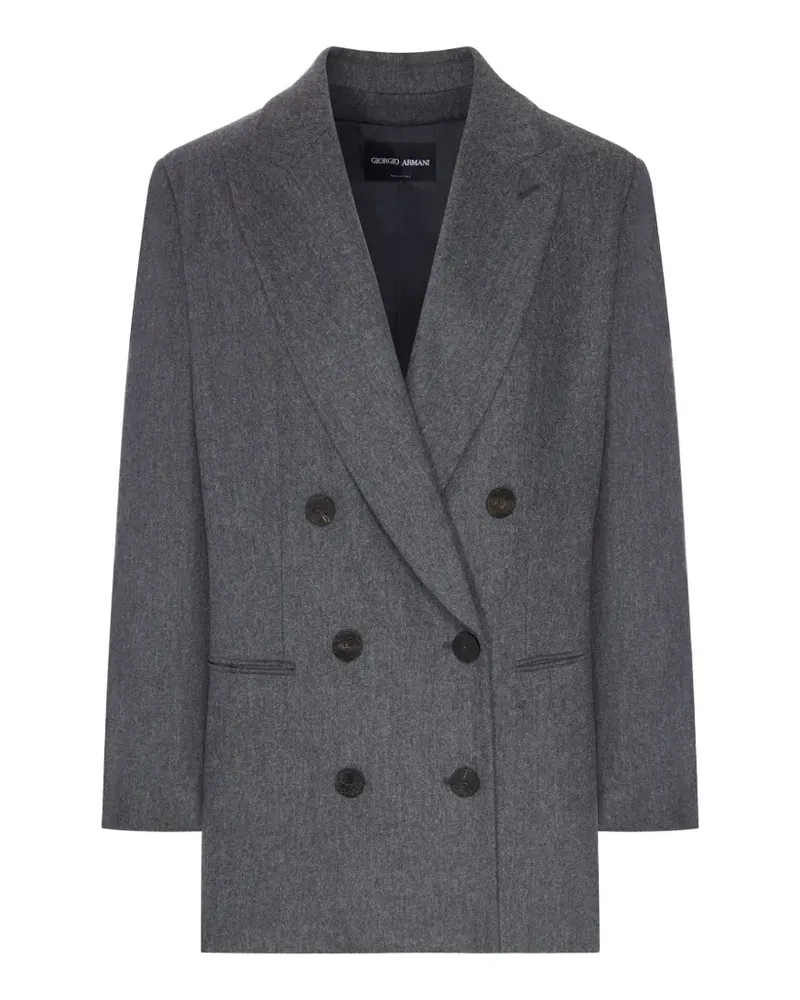 Giorgio Armani Doppelreihiger Blazer - Grau Grau