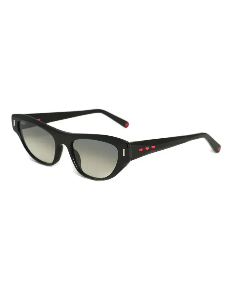 Kiton Cat-Eye-Sonnenbrille - Schwarz Schwarz