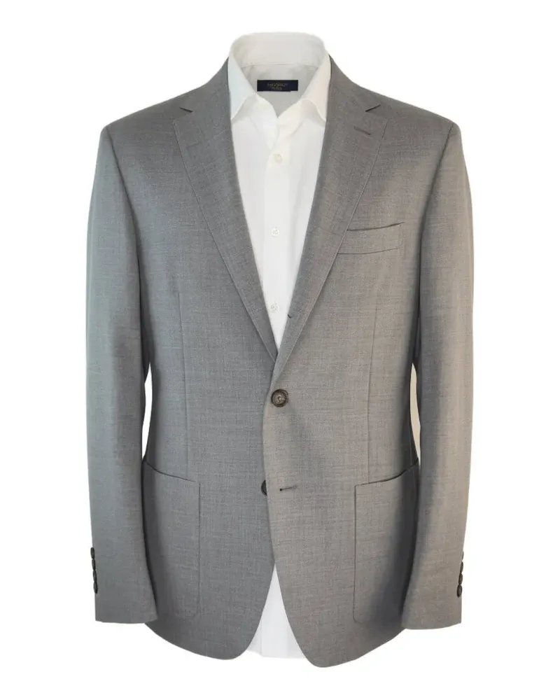 Eleventy single-breasted notched-lapel jacket - Grau Grau