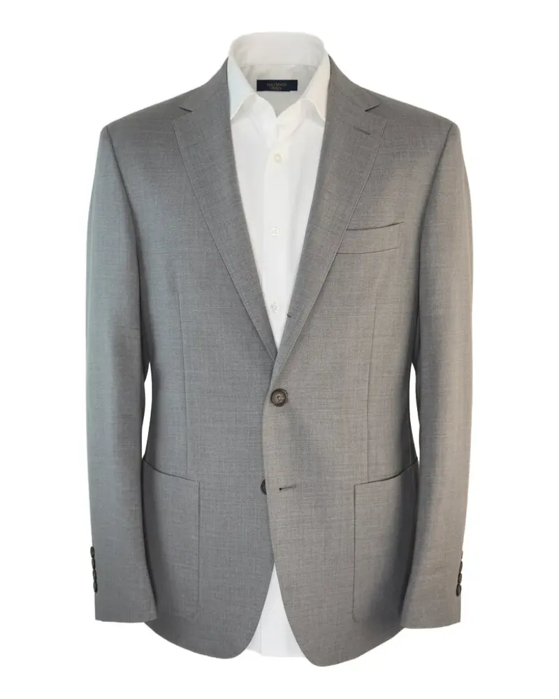 Eleventy single-breasted notched-lapel jacket - Grau Grau