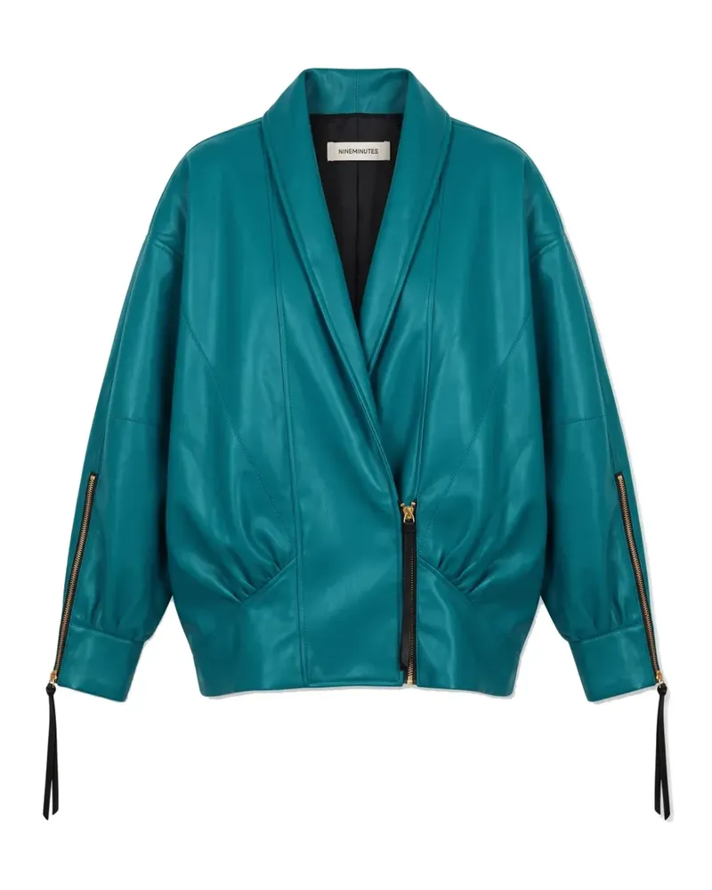 NINEMINUTES The Virgo Cropped-Jacke - Blau Blau
