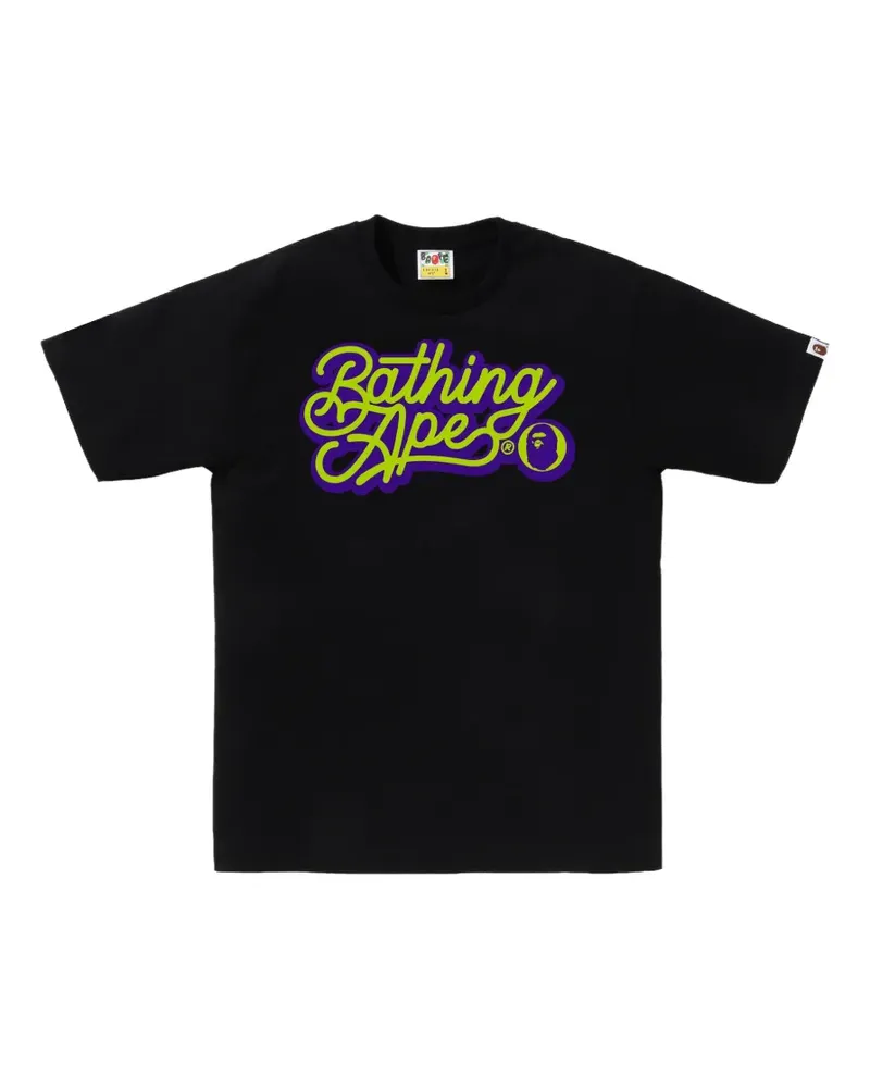 BAPE T-Shirt mit Logo-Print - Schwarz Schwarz