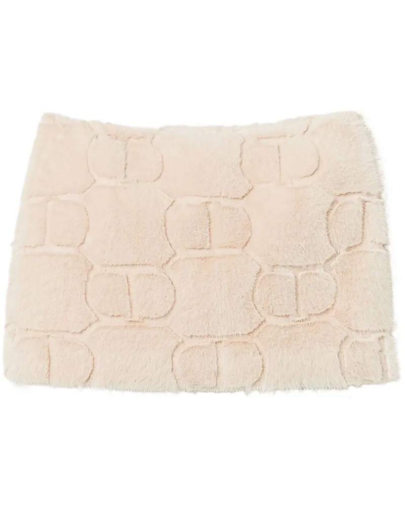 Twin-Set Mini Shearling-Handtasche - Nude Nude