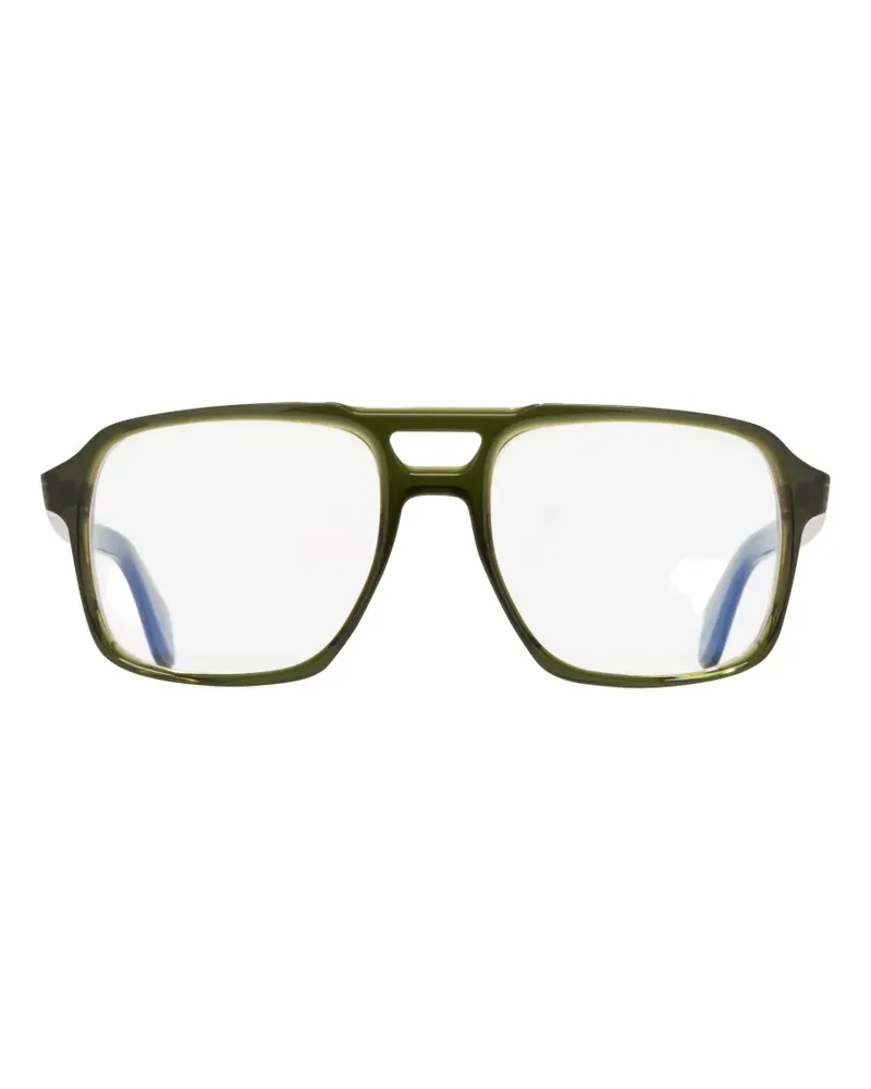 Cutler and Gross double-bridge pilot-frame glasses - Grün Grün