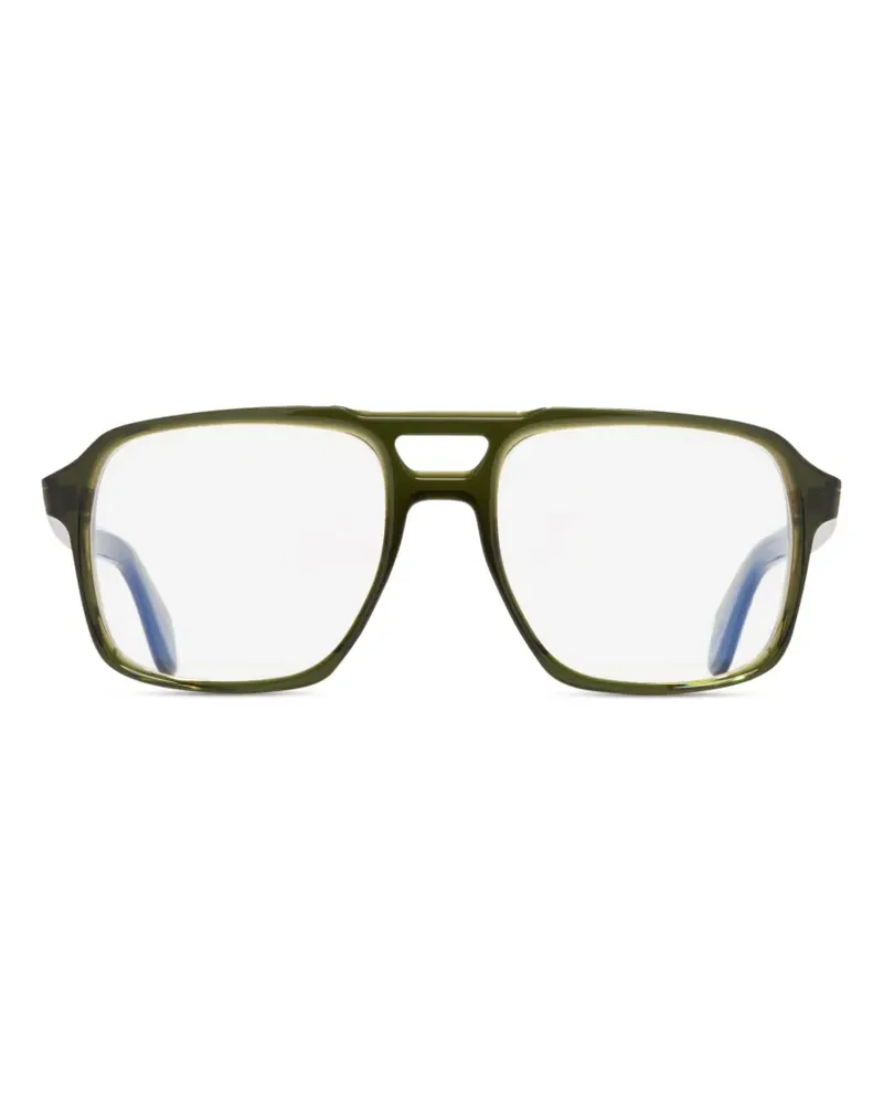 Cutler and Gross double-bridge pilot-frame glasses - Grün Grün