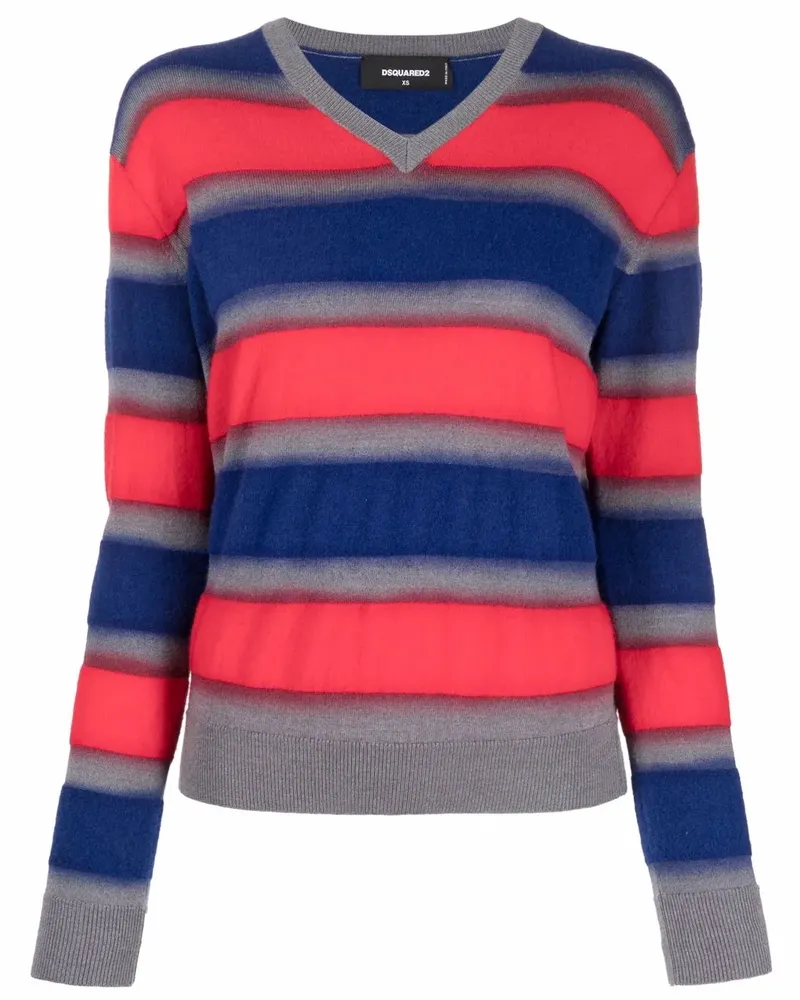 Dsquared2 Pullover mit V-Ausschnitt - Blau Blau