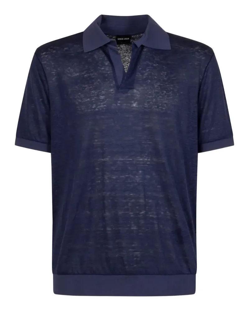 Giorgio Armani Klassisches T-Shirt - Blau Blau
