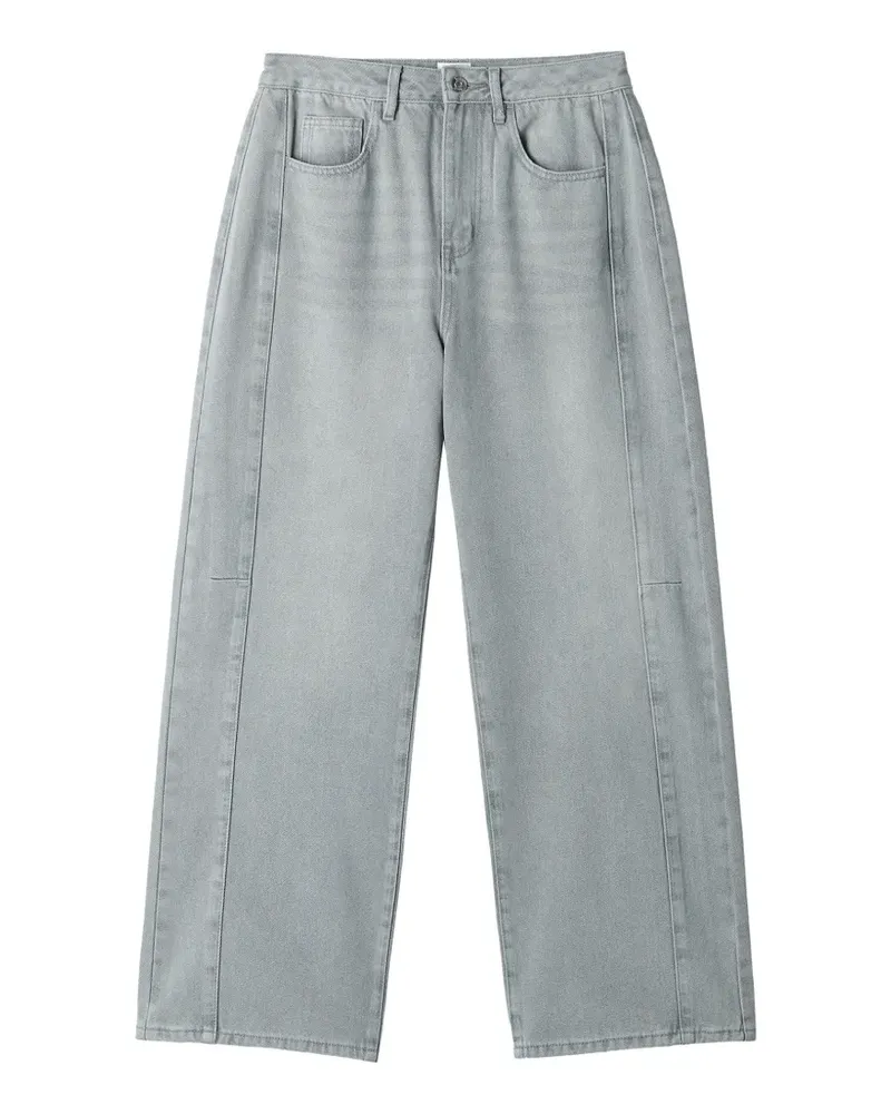 b+ab Five-Pocket-Jeans - Grau Grau