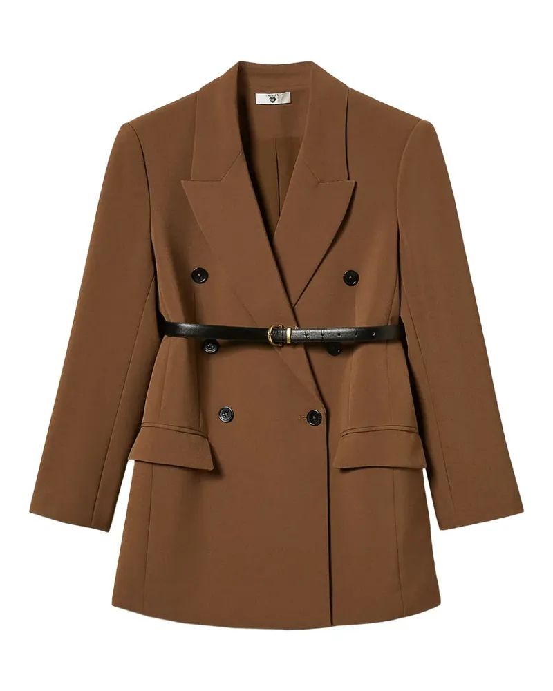 Twin-Set Cady Blazer mit Gürtel - Braun Braun