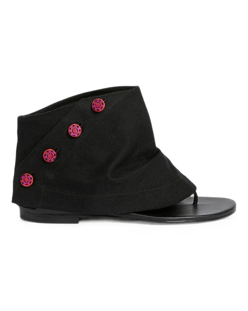 Emilio Pucci Sandalen mit runden Riemchen - Schwarz Schwarz